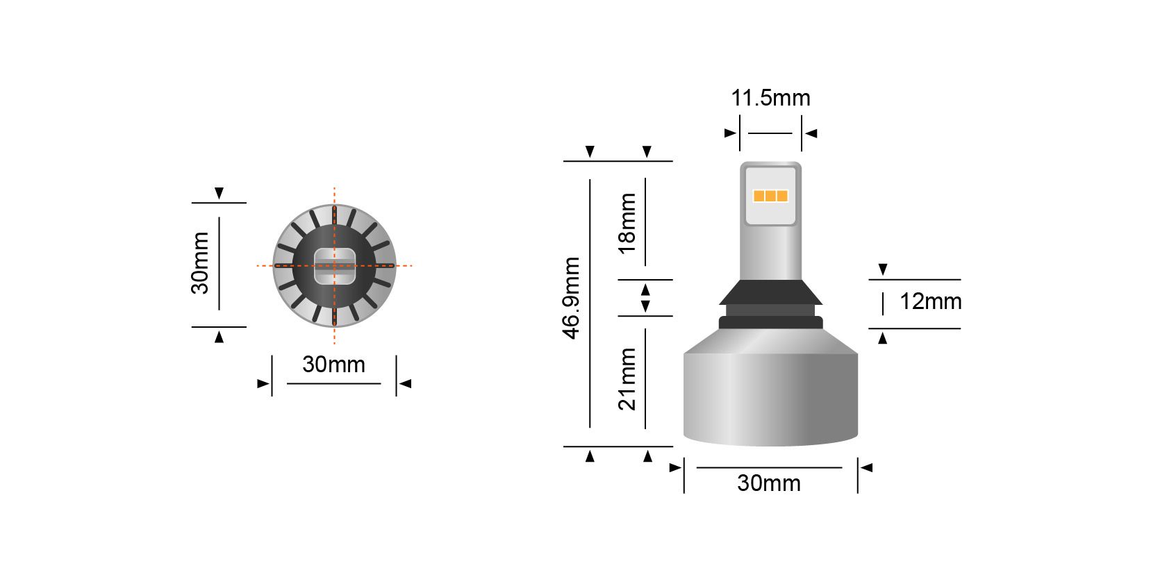 STEDI T10 / T15 1000 Lumen LED
